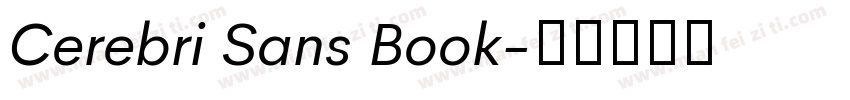 Cerebri Sans Book字体转换